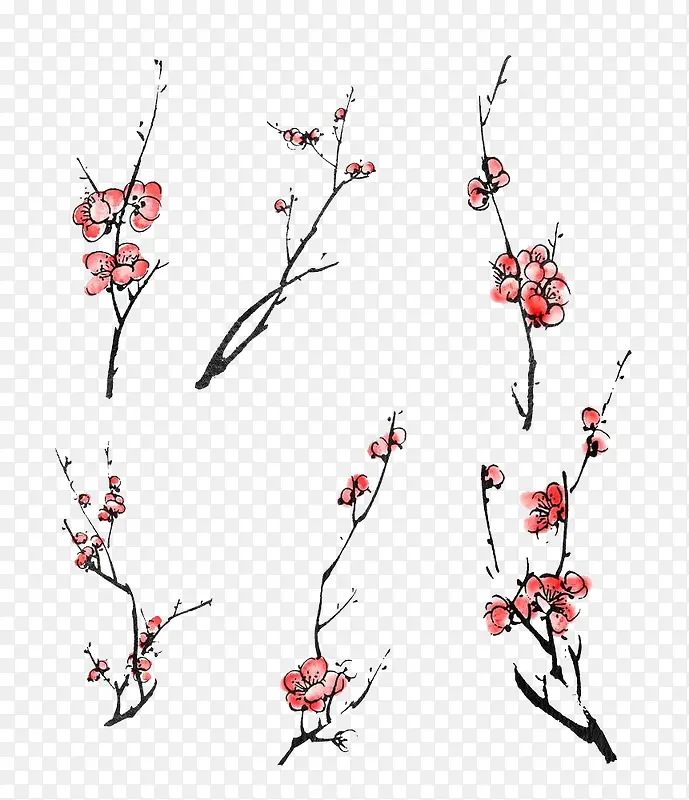 手绘梅花合集