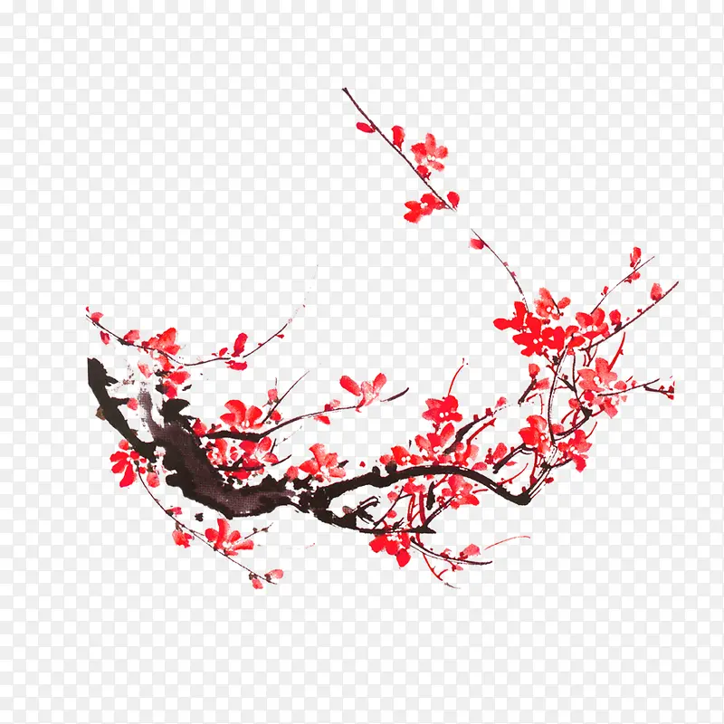 梅花 中国风 装饰元素 树枝 植物