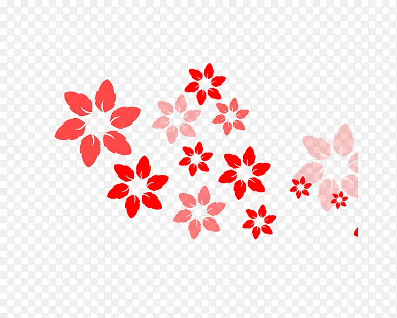 红色花朵纹理背景