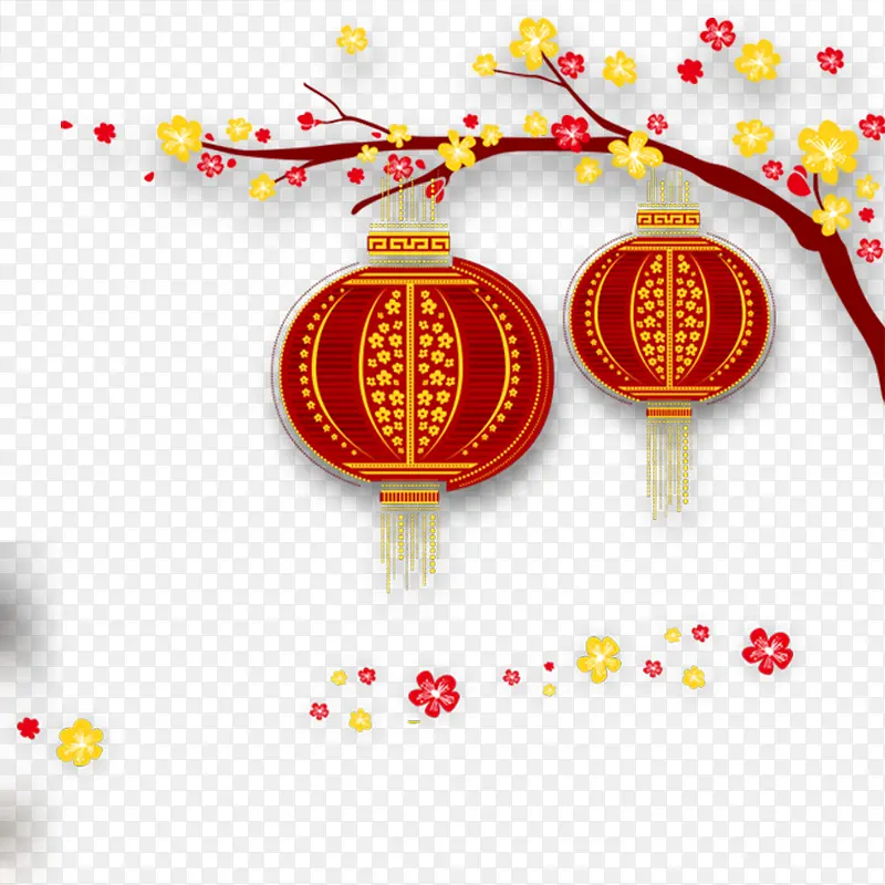 新年灯笼PNG图片素材下载_图片编号qmrbmonj-免抠素材网