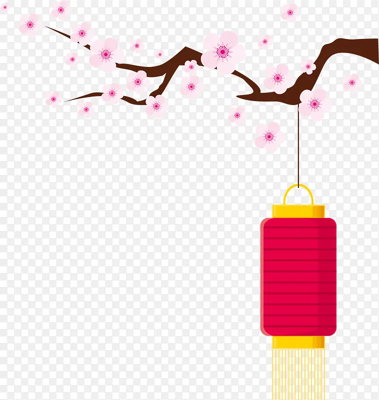 梅花灯笼素材