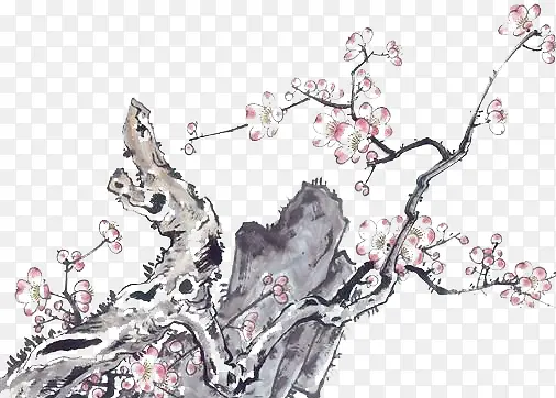 水墨梅花