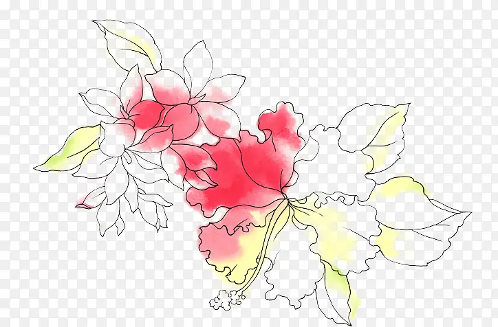 手绘花卉