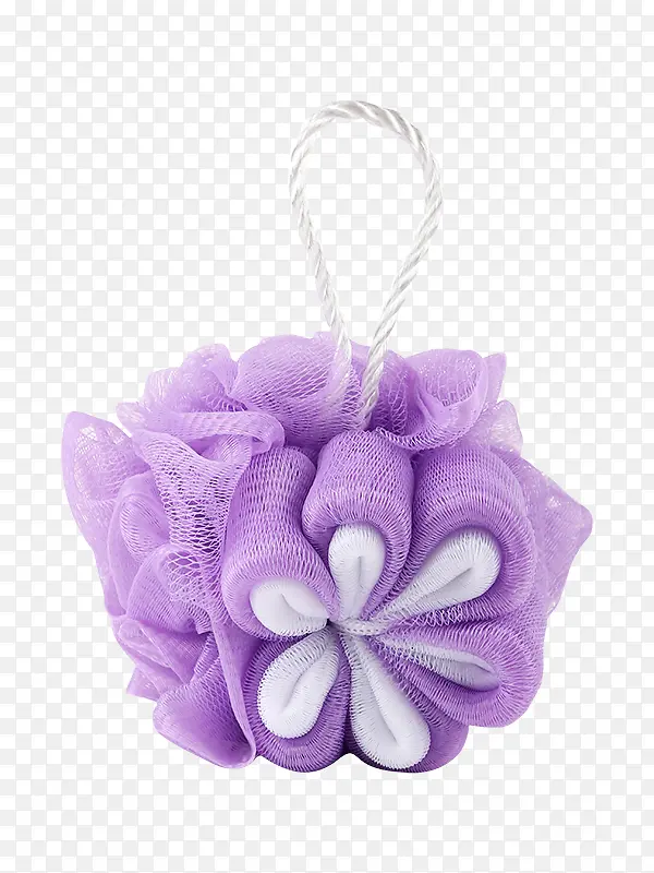 紫色浴花