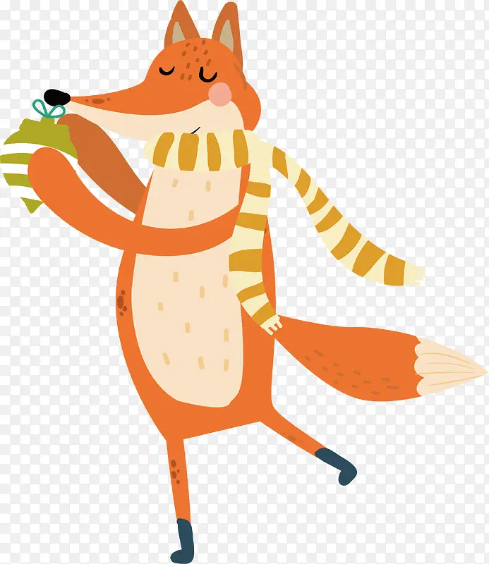 可爱橘色狐狸