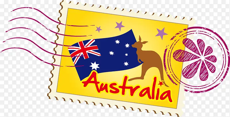 邮票澳大利亚矢量
