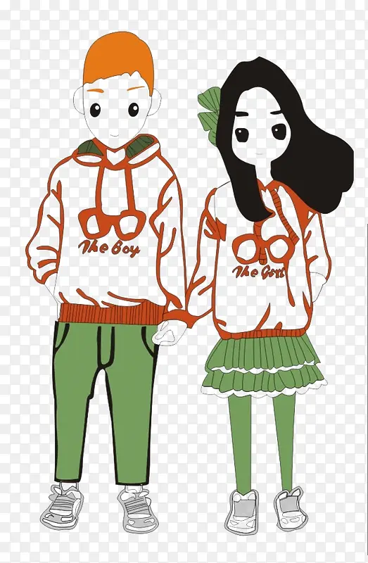 极简风情侣