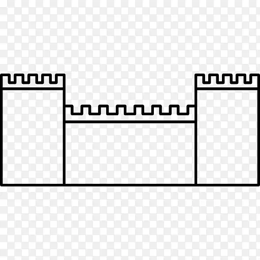 中世纪的城墙在阿比拉图标