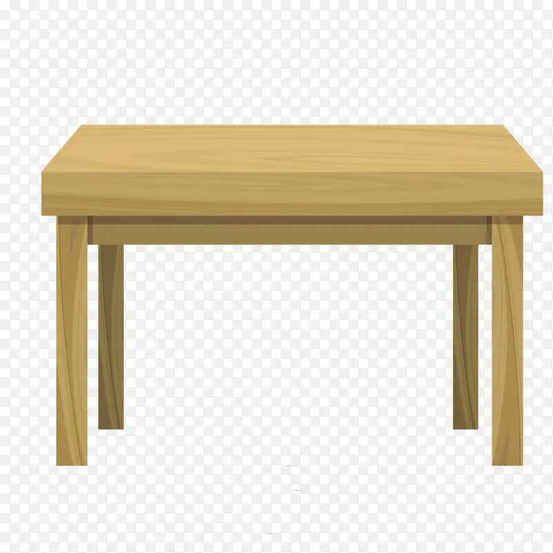 矢量家具木质桌子