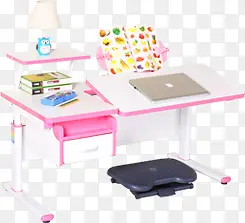 清新粉色儿童桌子