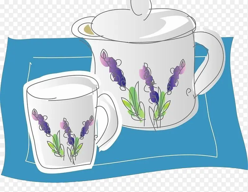 紫花茶具