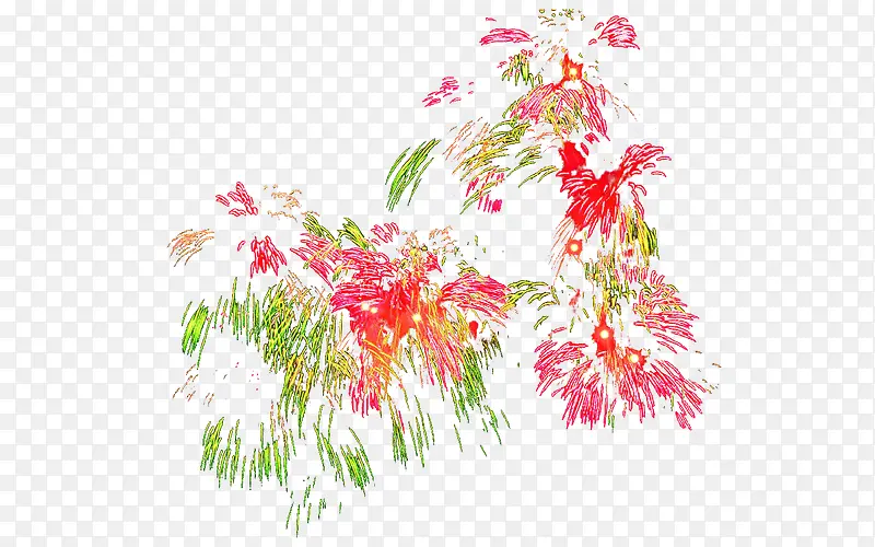 夜空中的焰火