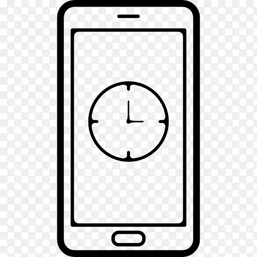 手机屏幕的时钟图标