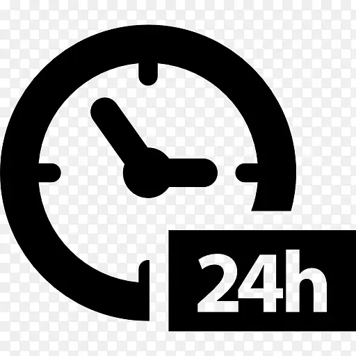 24小时时钟符号图标