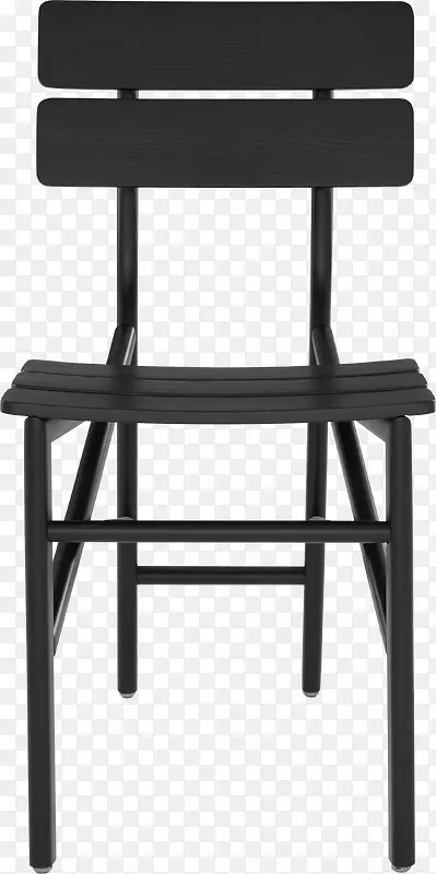 黑色木板椅子