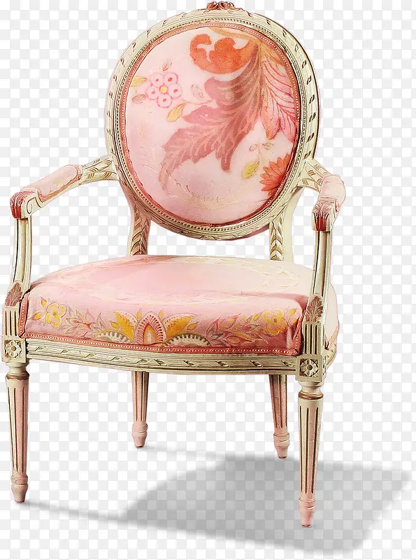 粉色复古椅子清新