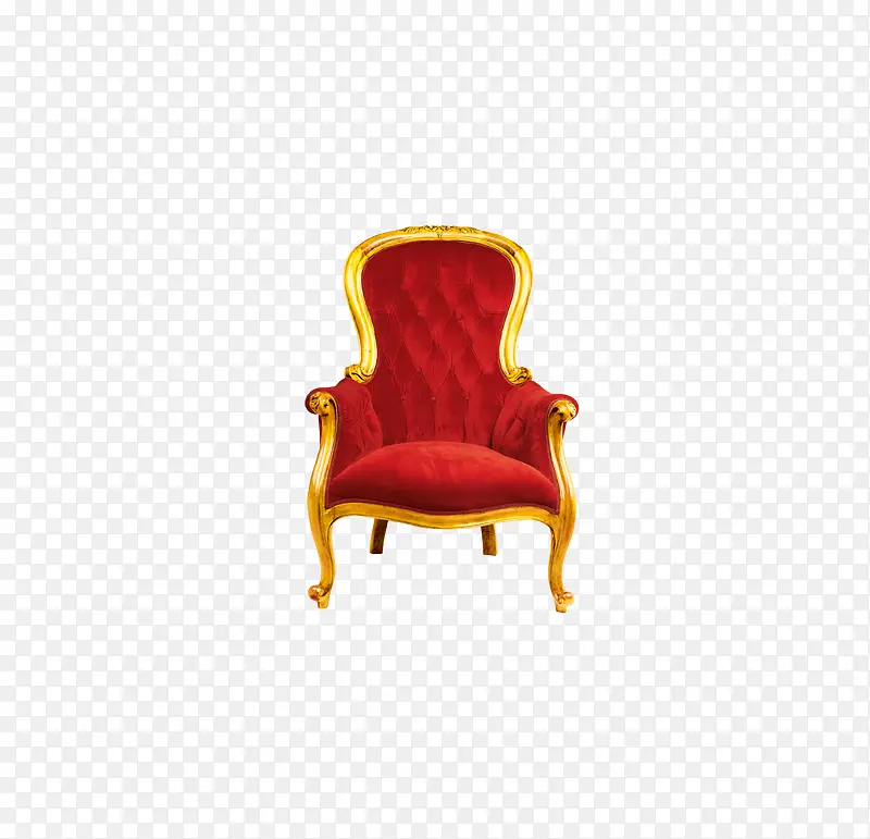 红色欧式椅子