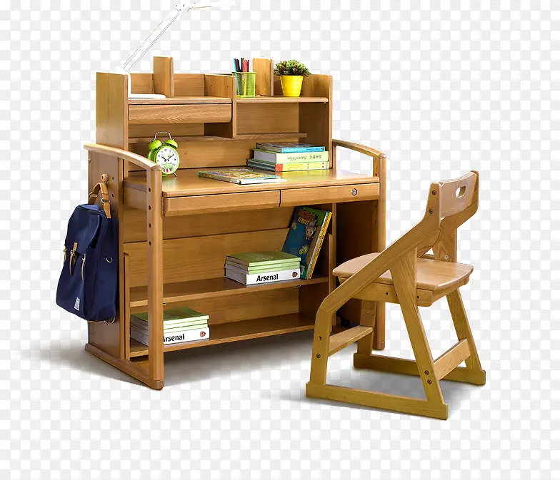 木制书桌椅子