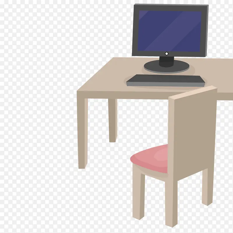 办公桌与椅子