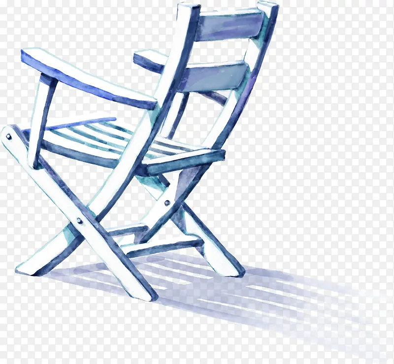 白色唯美手绘椅子