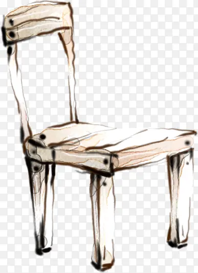创意合成水彩椅子效果造型