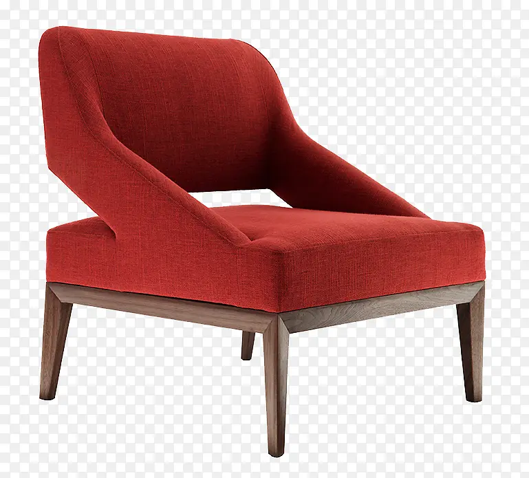 红色布艺椅子生活