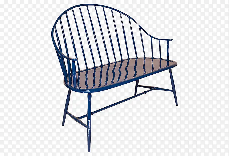 蓝色木质椅子