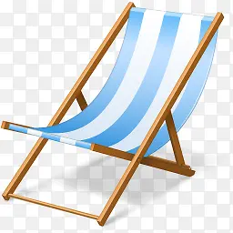 夏日沙滩椅子图标