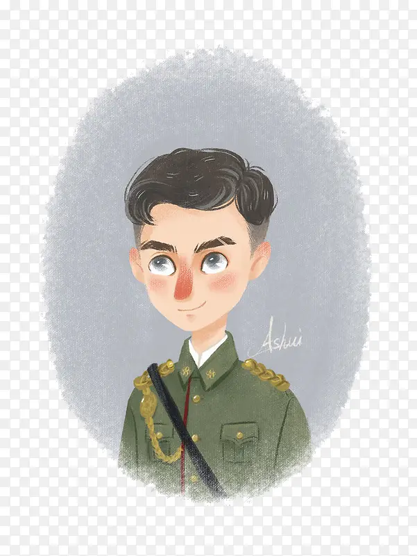 水彩男孩