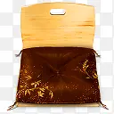 木质椅子棕色座垫