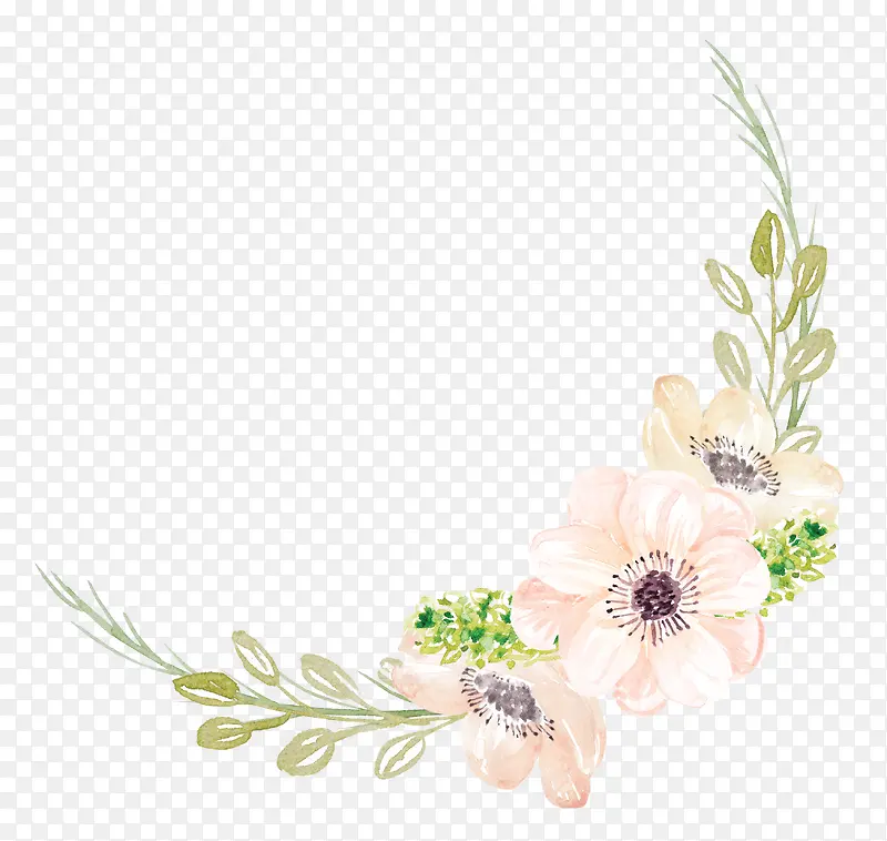 手绘花束