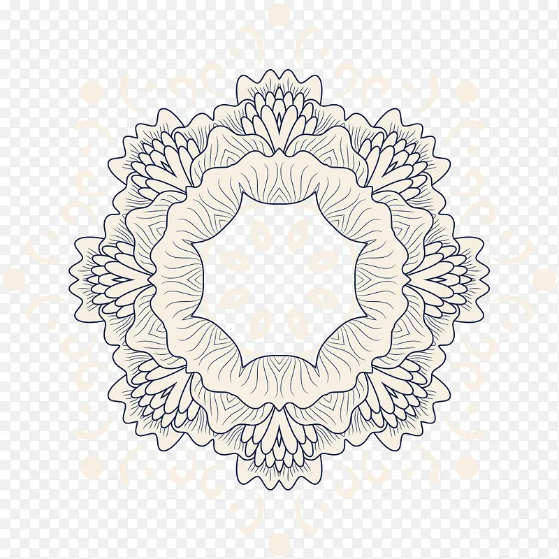 手绘花纹