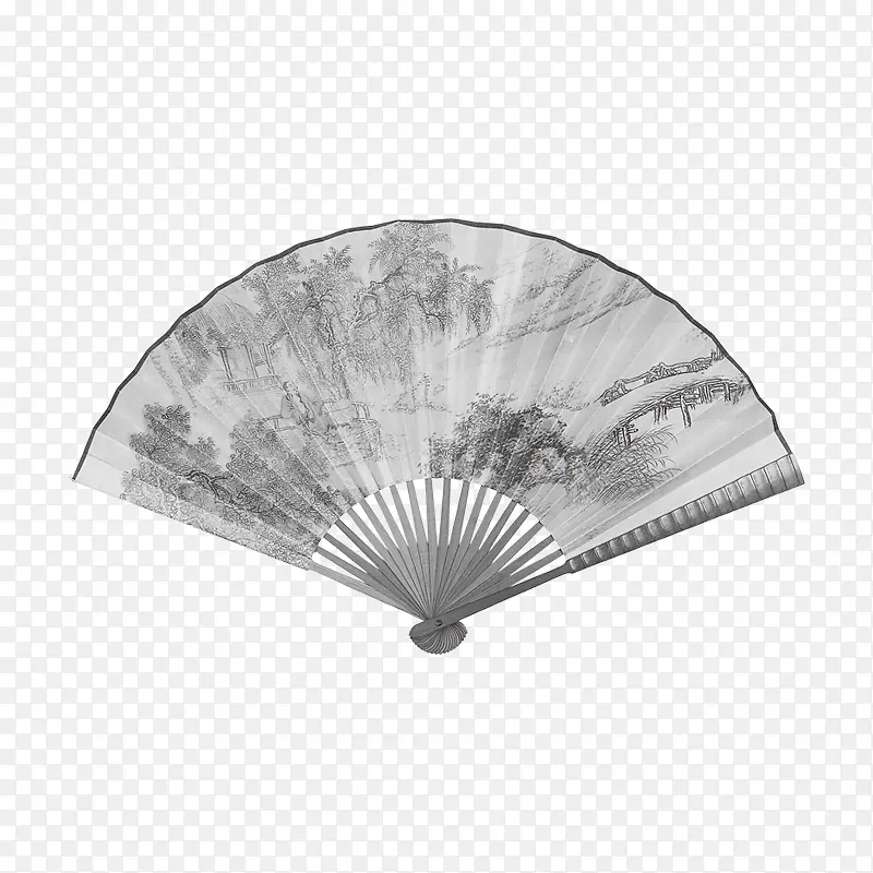 水墨扇子PNG图片素材下载_图片编号ymrbbwkb-免抠素材网