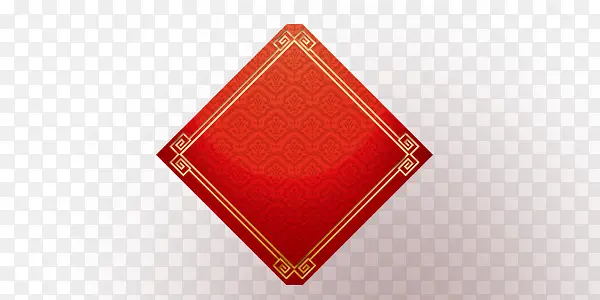 红色暗纹方形素材