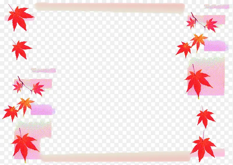 枫叶边框