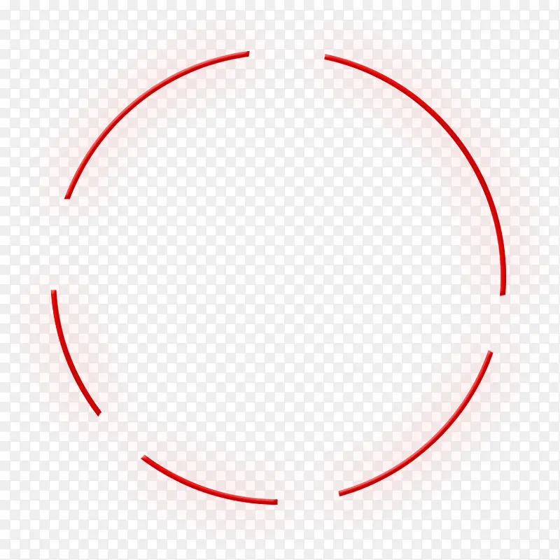 红色简约线条圆圈边框纹理