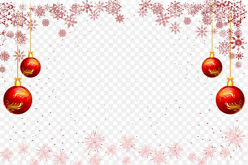 红色圣诞节框架