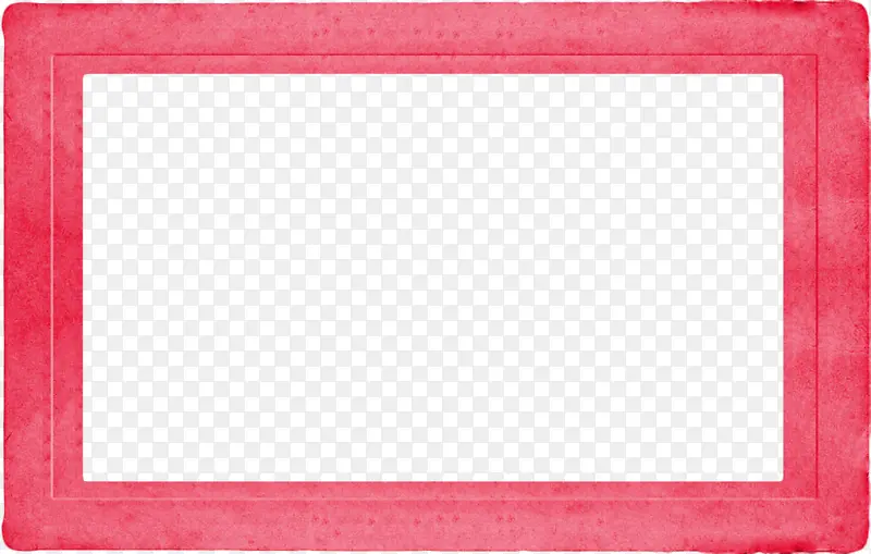 粉红色简约方形边框