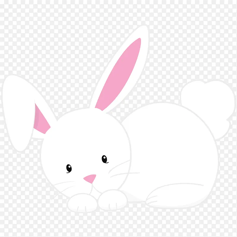 卡通可爱小动物装饰动物头像兔子