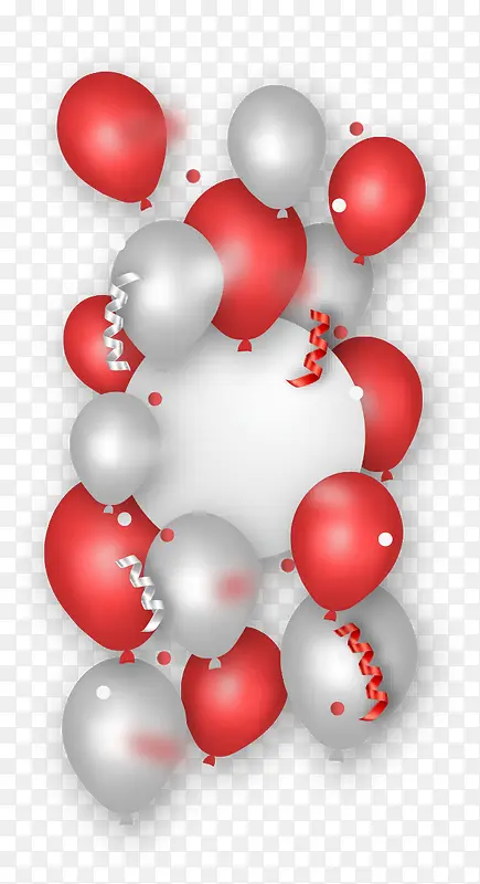 节日红色气球