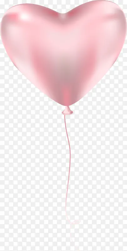 粉色情人节漂浮气球