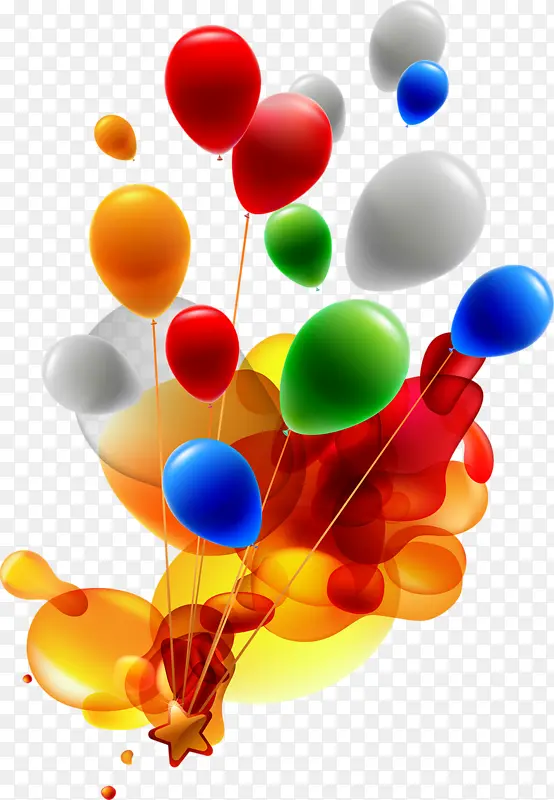 节日漂浮气球