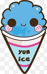 蓝色冰淇淋