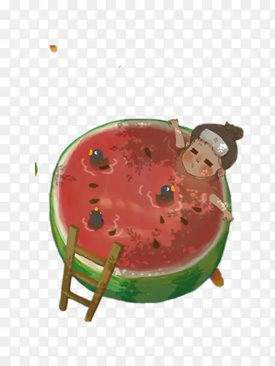 西瓜浴