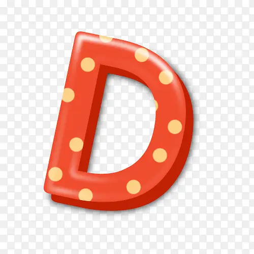 红色字母D