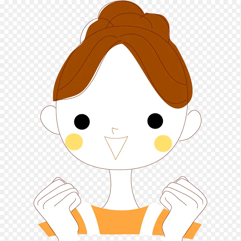 卡通装饰人物介绍海报设计女孩子