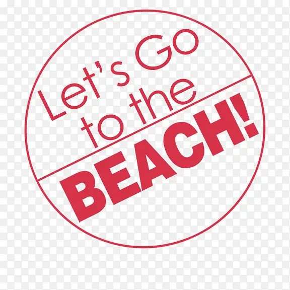 let is go to the beach艺术字