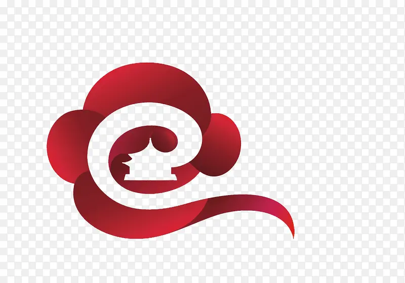 红色祥云logo图案