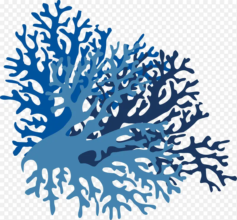 创意蓝色树枝