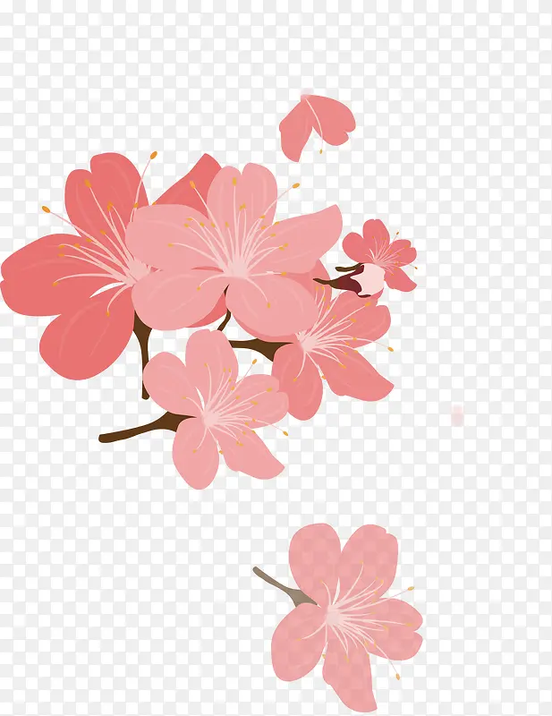 樱花花瓣元素